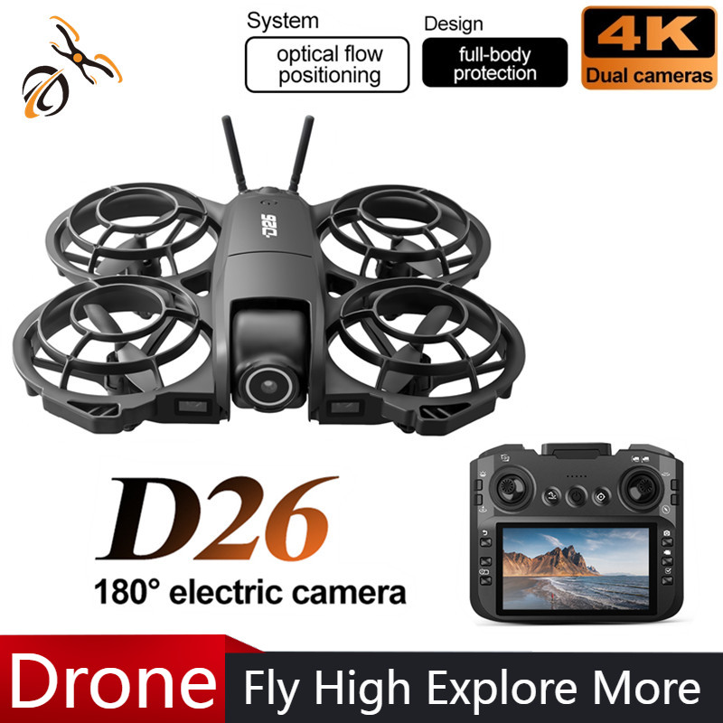 Dron D26 4K Aéreo HD 180 °   D - Drone Controller Screen reseña y precio