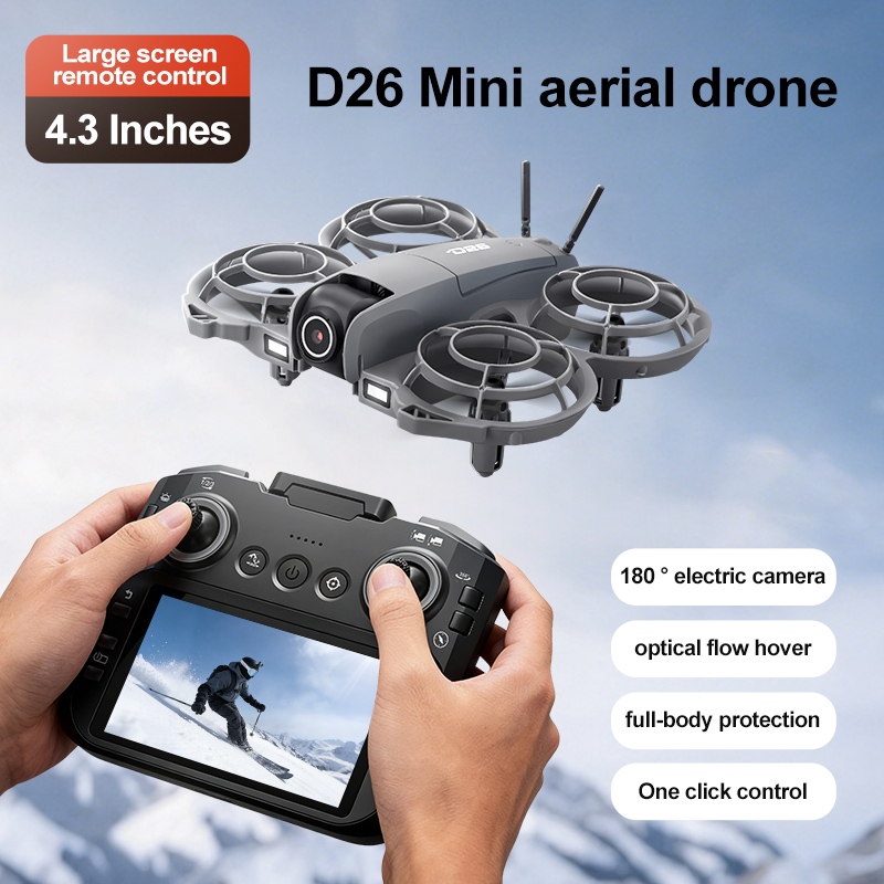 Dron D26 4K Aéreo HD 180 °   D - Drone Controller Screen reseña y precio
