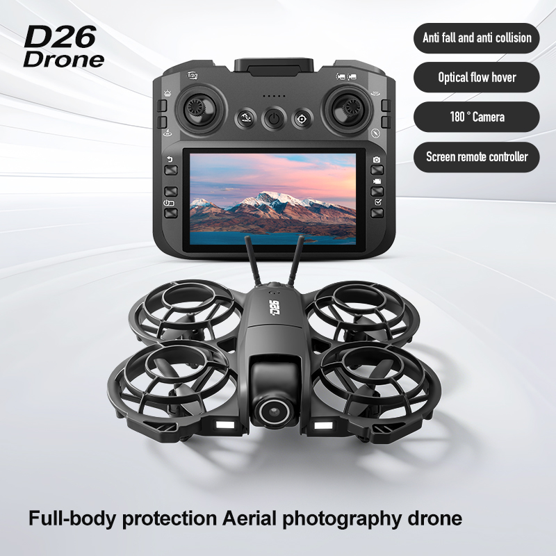 Dron D26 4K Aéreo HD 180 °   D - Drone Controller Screen reseña y precio